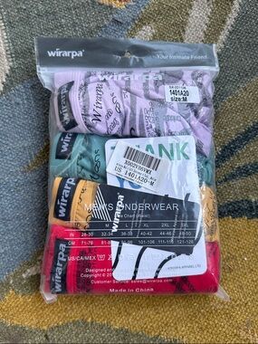 Wirarpa Men's 4 Pack Breathable Modal Microfiber Trunks Underwear Covered Band